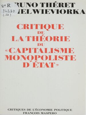 cover image of Critique de la théorie du «Capitalisme monopoliste d'État»